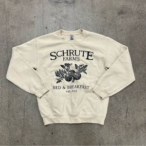Schrute Farms Bed & Breakfast The Office Sweatshirt on Gildan Blank (S)